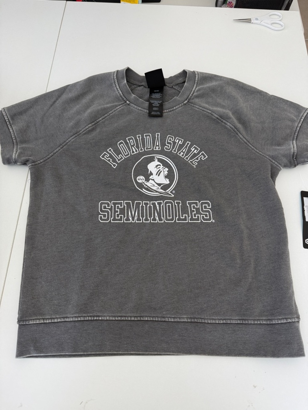 Florida State Seminoles Kids Short Sleeve Tee in Gray